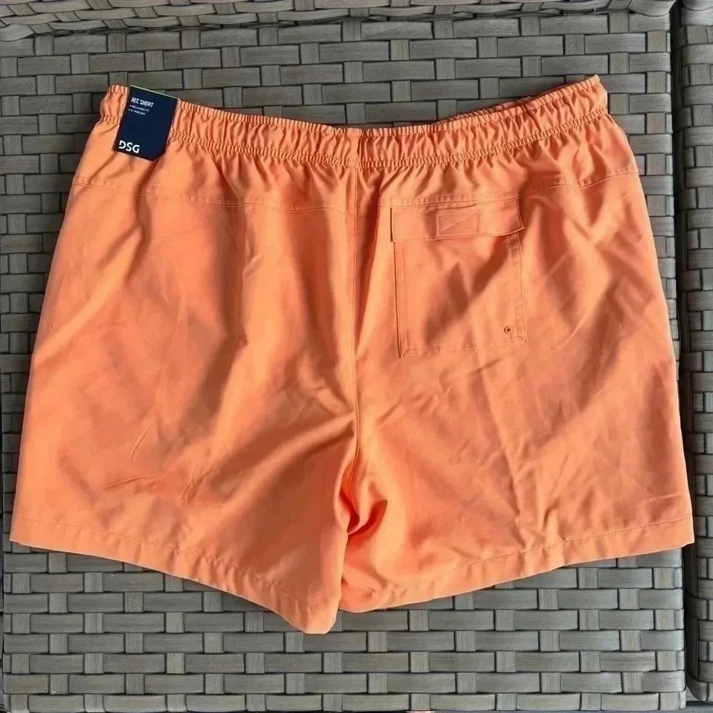 DSG Men’s NWT Relaxed Fit 6” Inseam Rec Shorts Size XL Orange - Picture 2 of 5